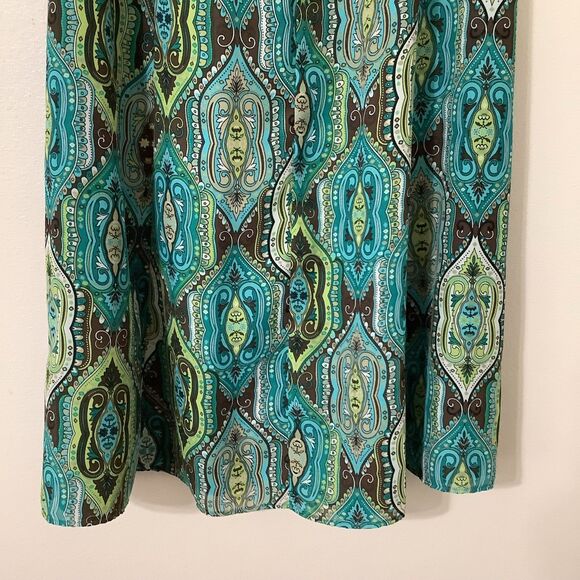 Vintage Y2K 2000s Blue Green Fairycore Bohemian Boho Fairy Grunge Maxi Skirt 14 - Picture 6 of 7